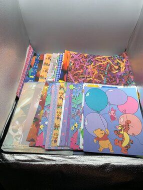 Assorted Scrapbook Paper sizes 12"x12" and 8.5"x11" Different Patterns